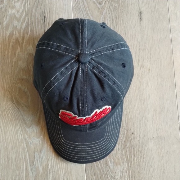 Starter Hat Baseball Dad Cap Cotton Adjustable Strap OSFA Red Blue Script Retro - Picture 3 of 13